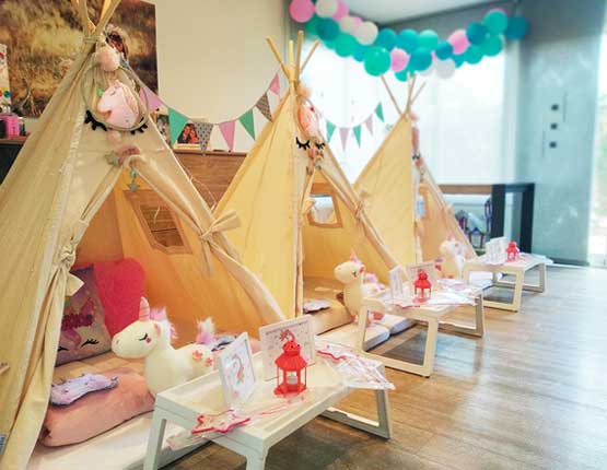 Fiesta de Pijamas Tematica Unicornio